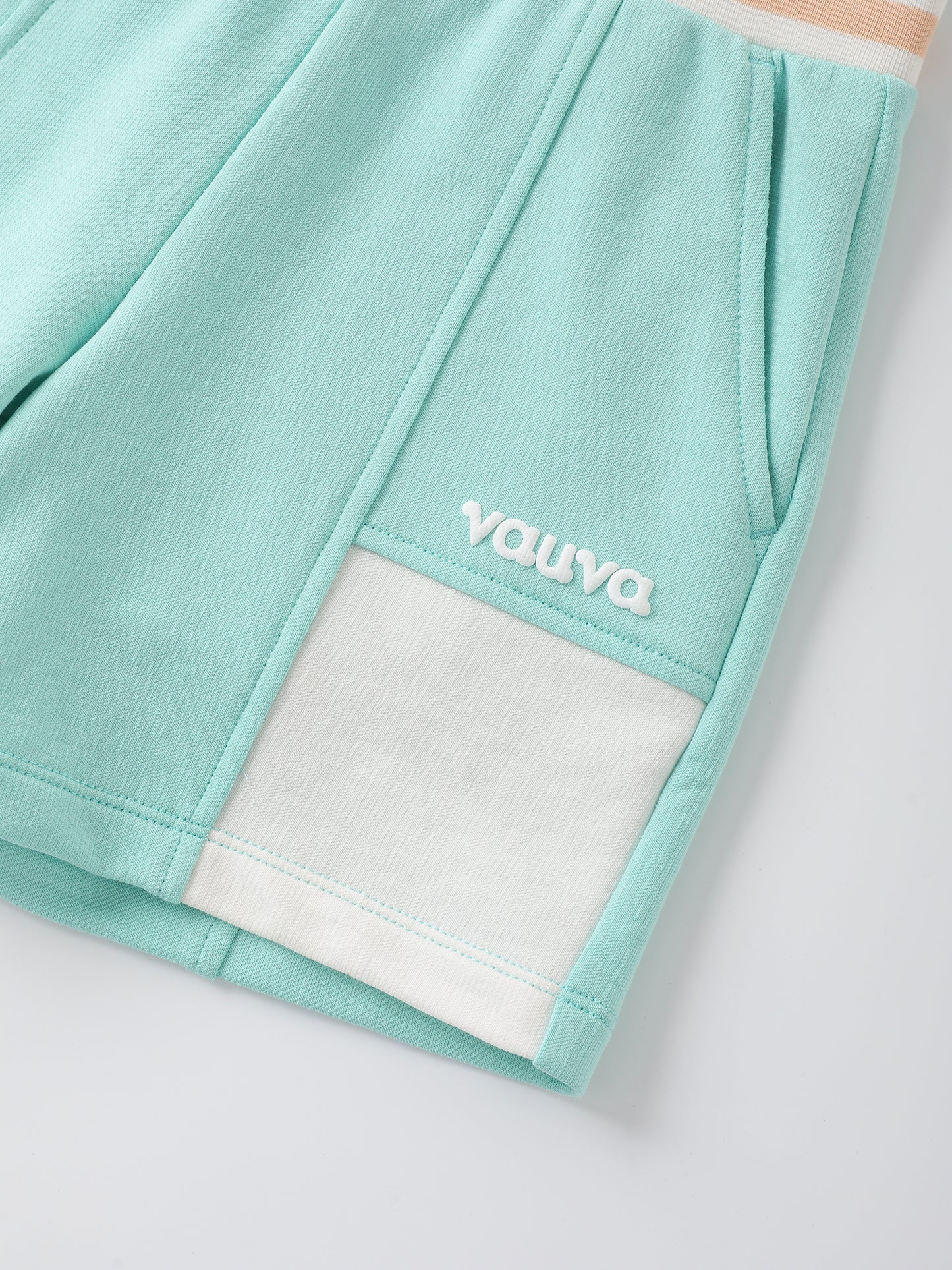 Kids Color Block Bermuda Shorts