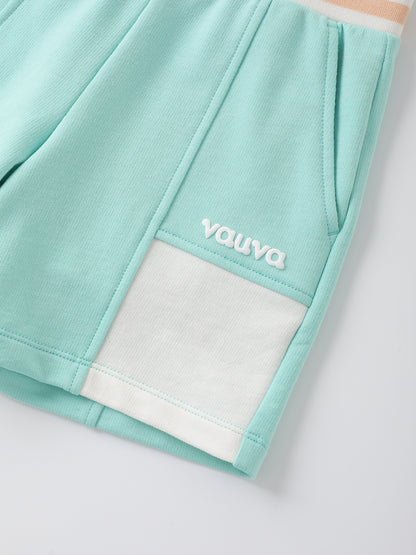 Kids Color Block Bermuda Shorts