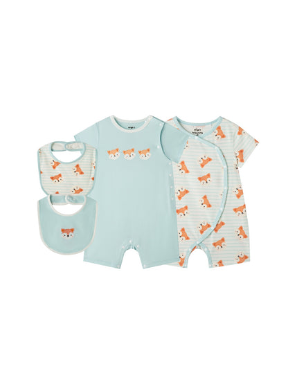 Baby Fox Cotton Essentials 4‑Piece Gift Set