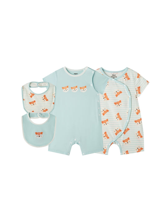 Baby Fox Cotton Essentials 4‑Piece Gift Set