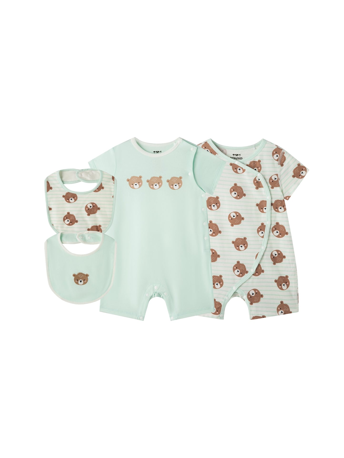 Baby Bear Cotton Essentials 4‑Piece Gift Set