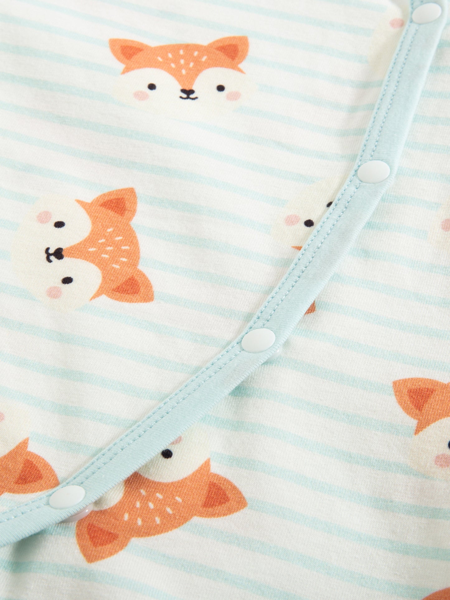 Baby Animal All‑Over Print Cotton Short Romper 7‑Piece Set