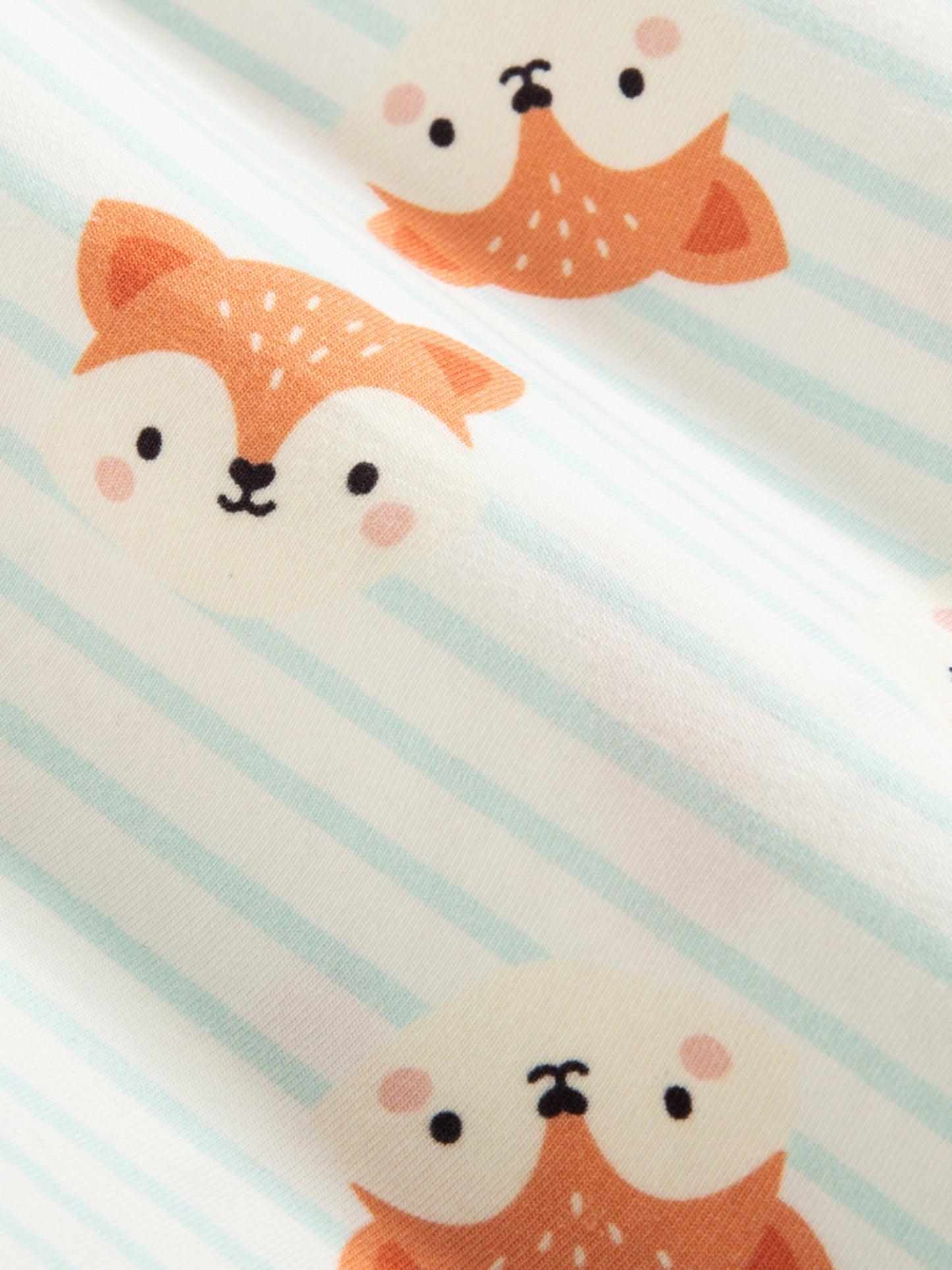 Baby Animal All‑Over Print Cotton Short Romper 7‑Piece Set