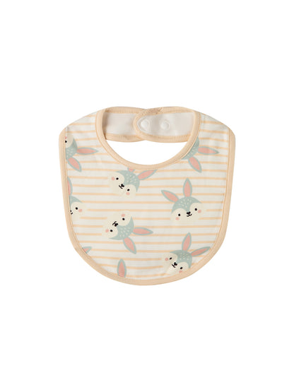 Baby Animal Print Cotton Bibs 7‑Piece Set