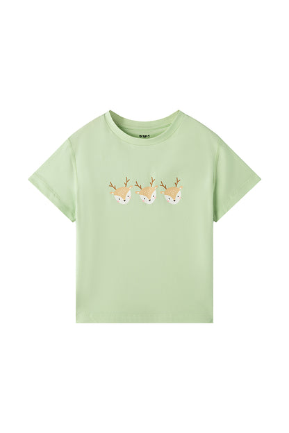 Kids Deer Lounge T‑Shirt & Shorts Set