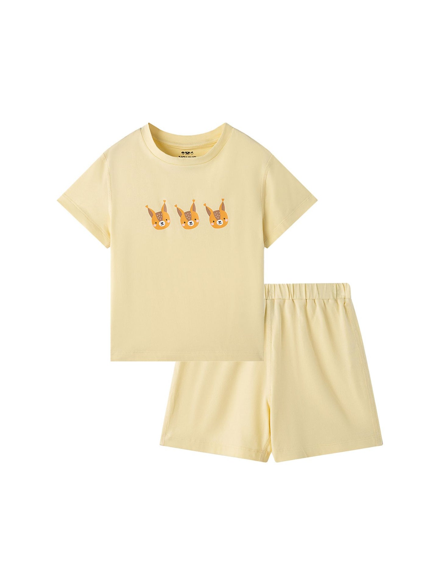 Kids Squirrel Lounge T‑Shirt & Shorts Set