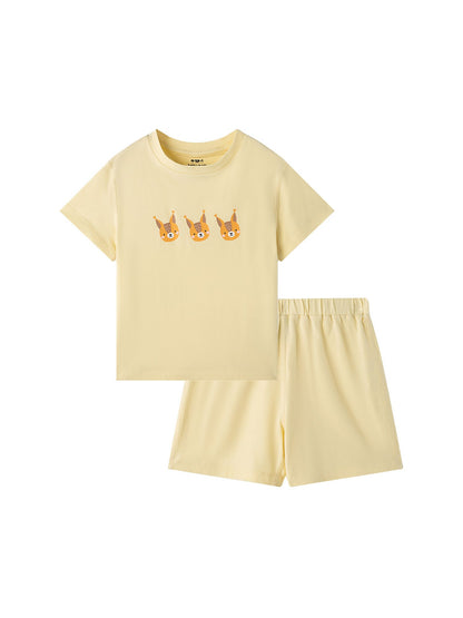 Kids Squirrel Lounge T‑Shirt & Shorts Set