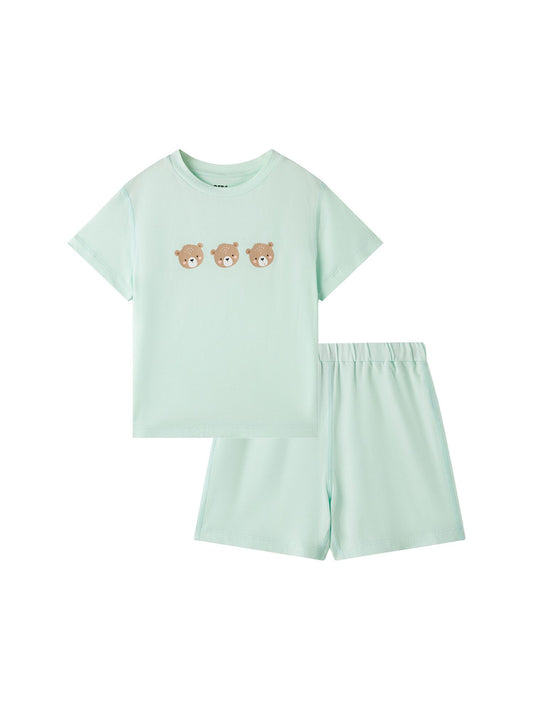 Kids Bear Lounge T‑Shirt & Shorts Set