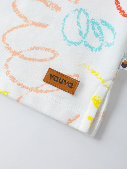 Kids Allover Scribble Print Tee