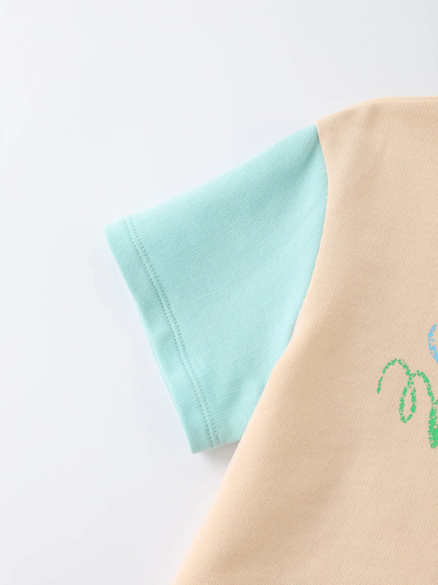 Kids Color Block Graphic Tee