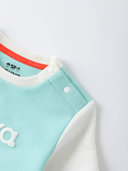 Baby's Color Block Logo Tee