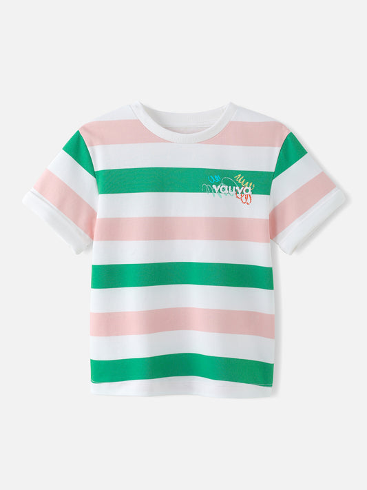 Kids Stripy Short Sleeves Tee