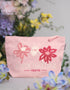 Bloom Together Embroidered Pouch