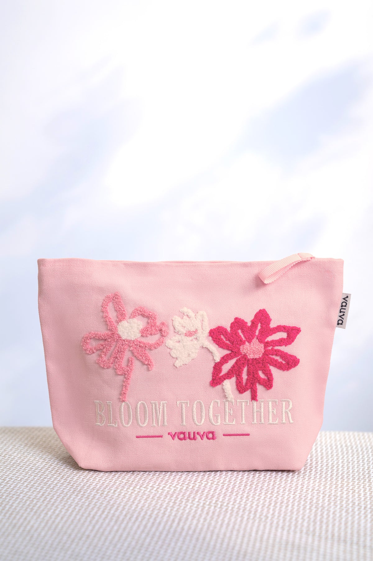 Bloom Together Embroidered Pouch