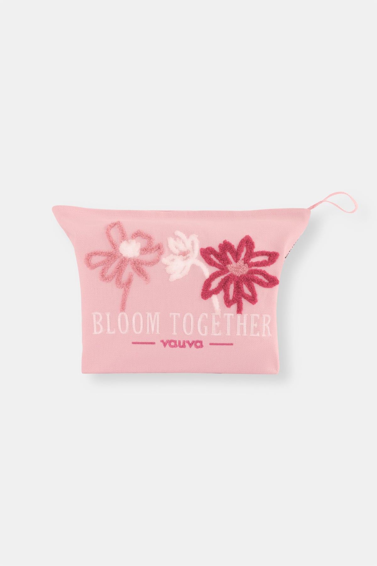 Bloom Together Embroidered Pouch