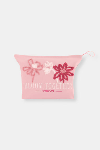 Bloom Together Embroidered Pouch
