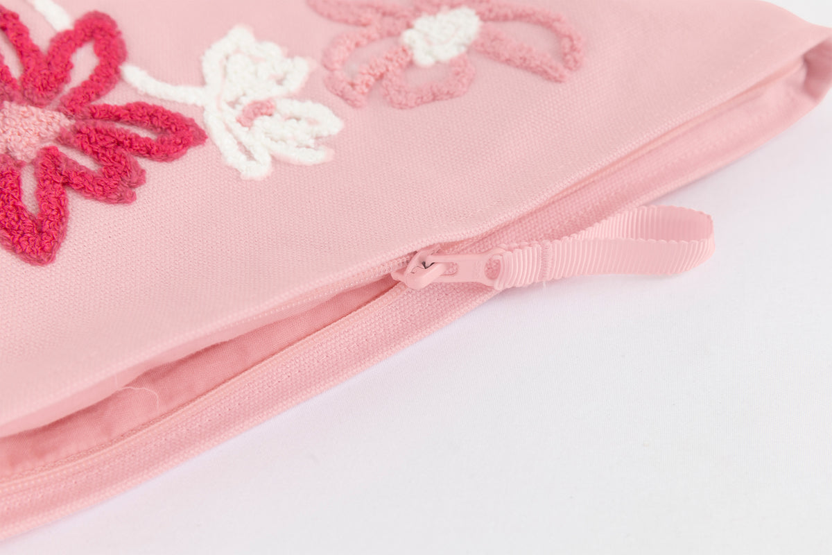 Bloom Together Embroidered Pouch