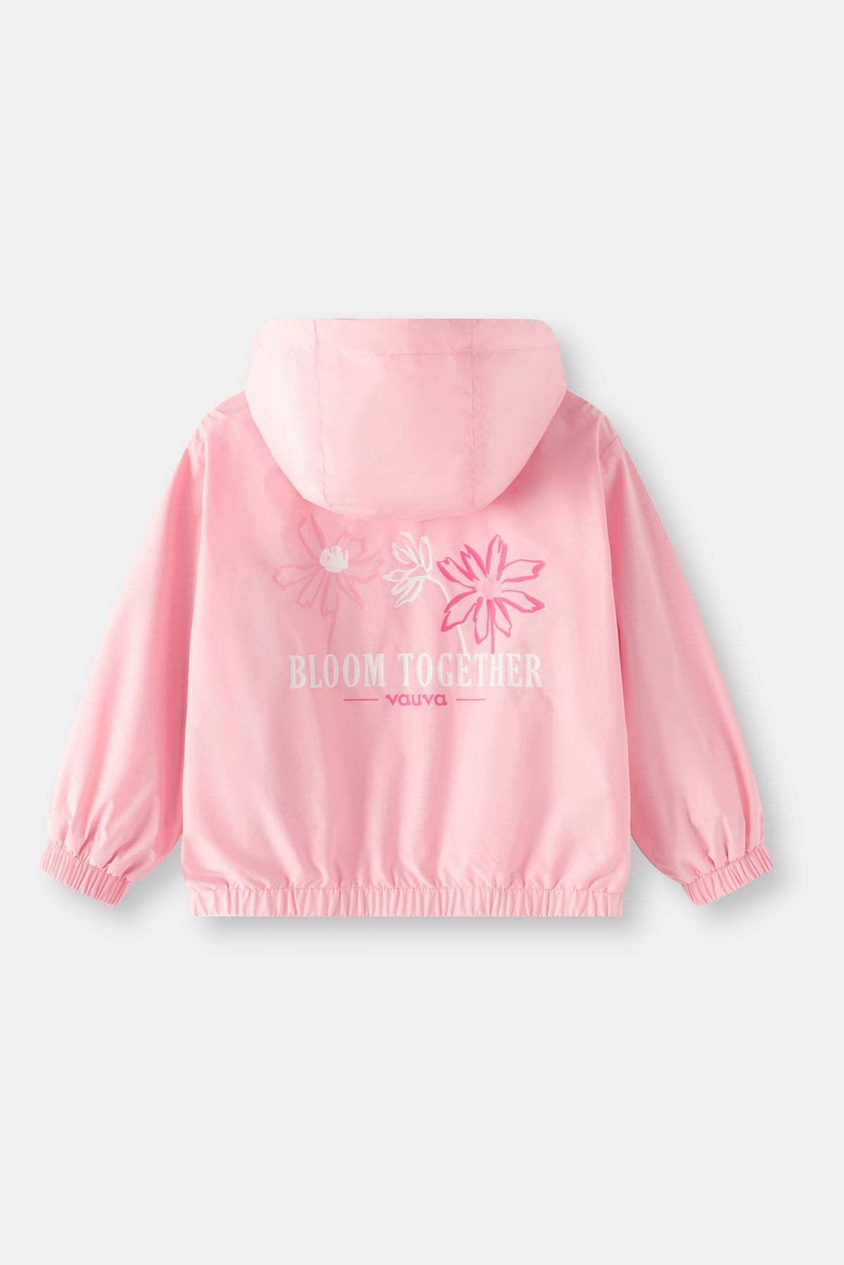 Girls Bloom Together Hooded Windbreaker