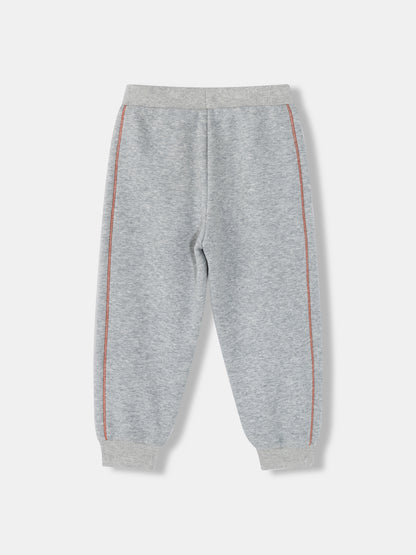 Kids Fox Patch Fleece-Lined Jogger Pants
