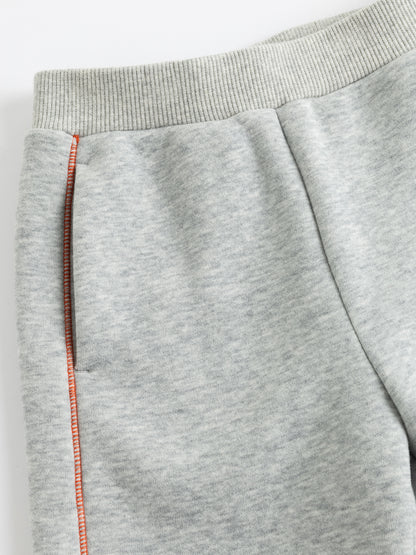 Kids Fox Patch Fleece-Lined Jogger Pants