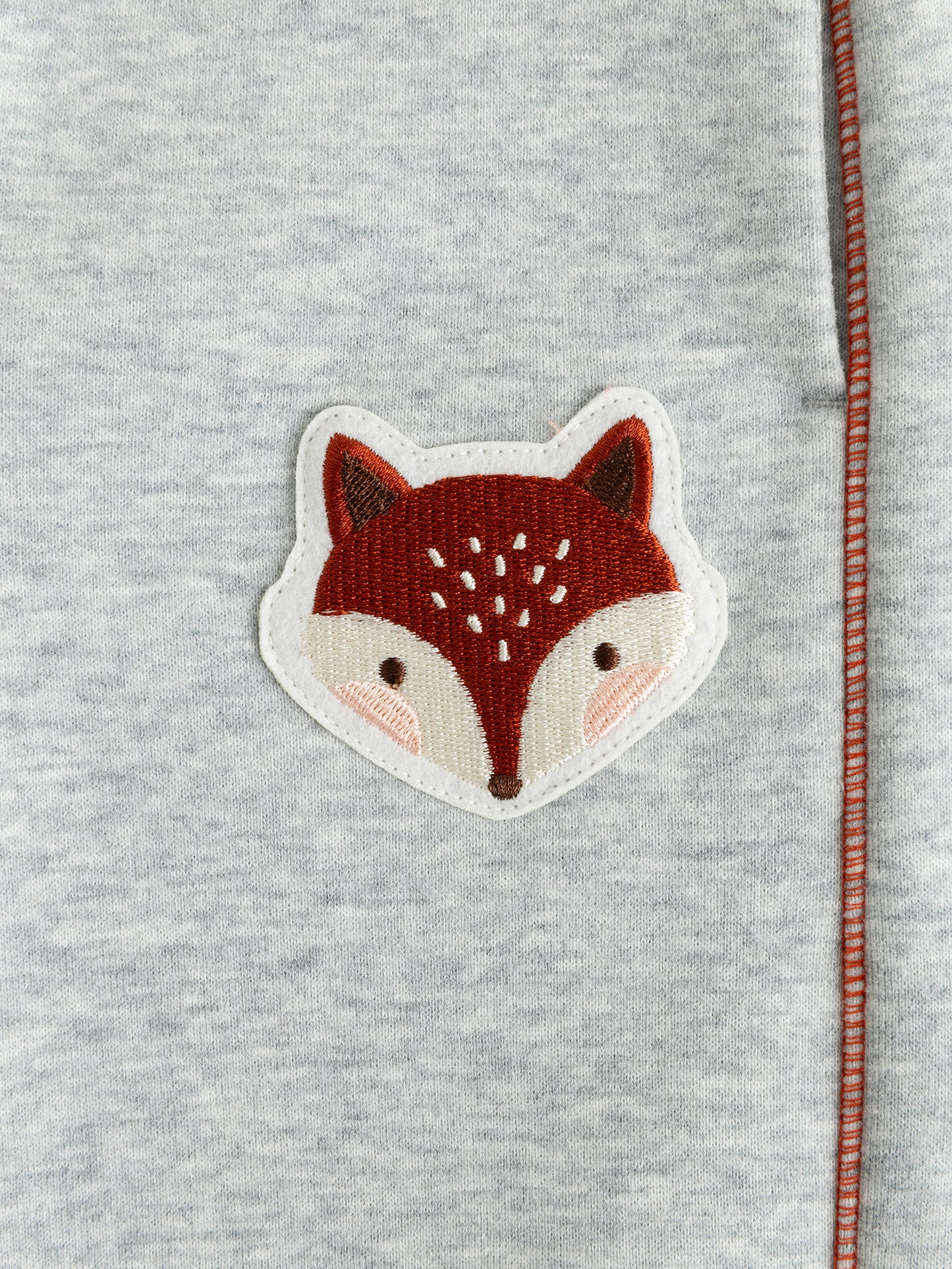 Kids Fox Patch Fleece-Lined Jogger Pants
