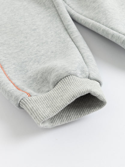 Kids Fox Patch Fleece-Lined Jogger Pants