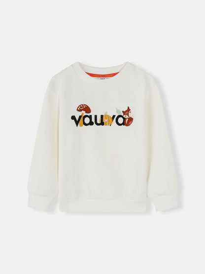Kids Woodland Friends Embroidered Logo Sweatshirt