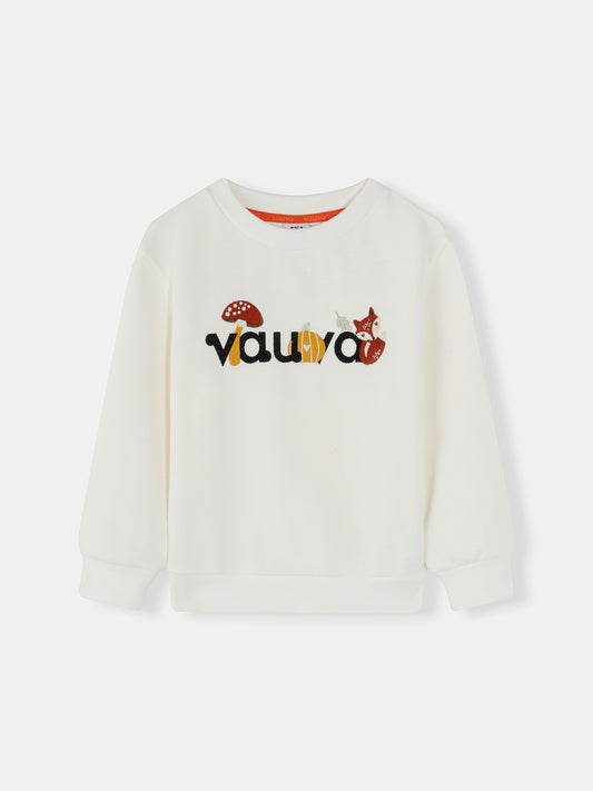 Kids Woodland Friends Embroidered Logo Sweatshirt