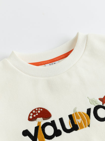 Kids Woodland Friends Embroidered Logo Sweatshirt