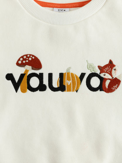 Kids Woodland Friends Embroidered Logo Sweatshirt