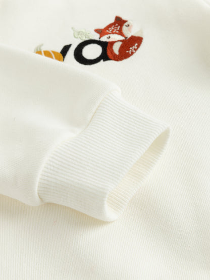 Kids Woodland Friends Embroidered Logo Sweatshirt