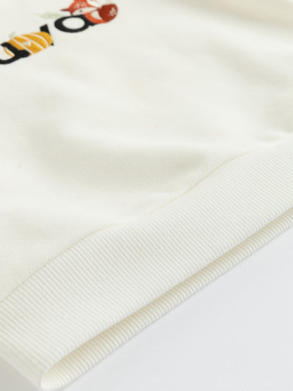Kids Woodland Friends Embroidered Logo Sweatshirt