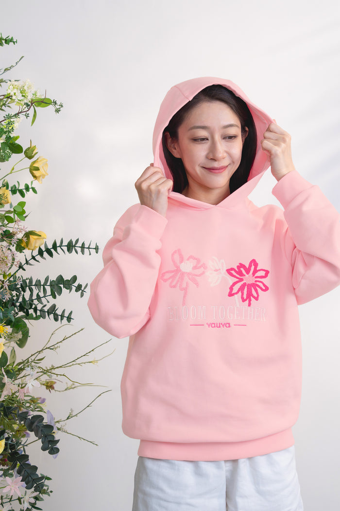 Bloom Together Embroidered Hoodies