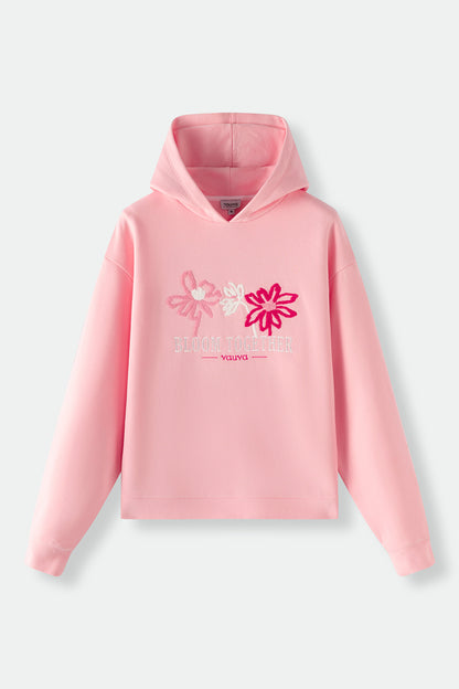 Bloom Together Embroidered Hoodies