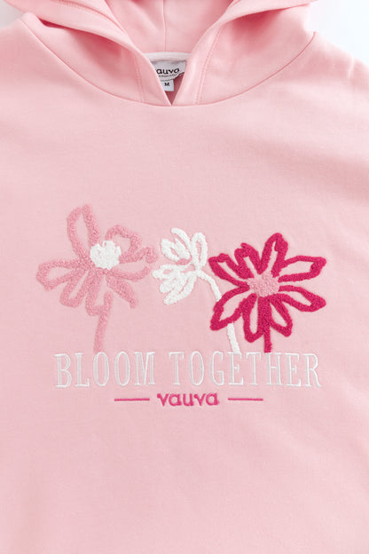 Bloom Together Embroidered Hoodies