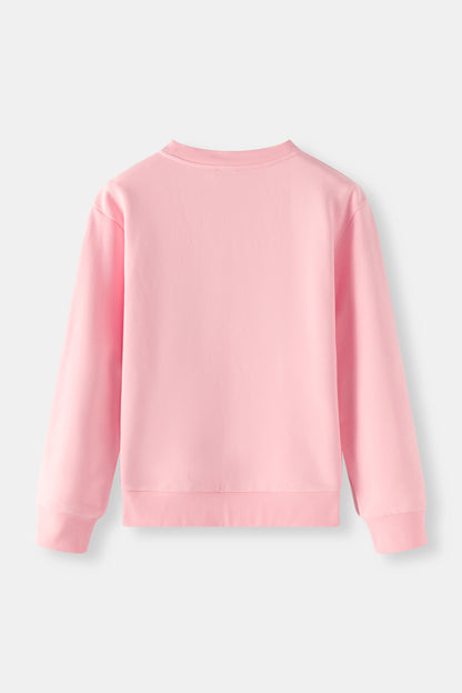 Girls Bloom Together Embroidered Sweatshirt