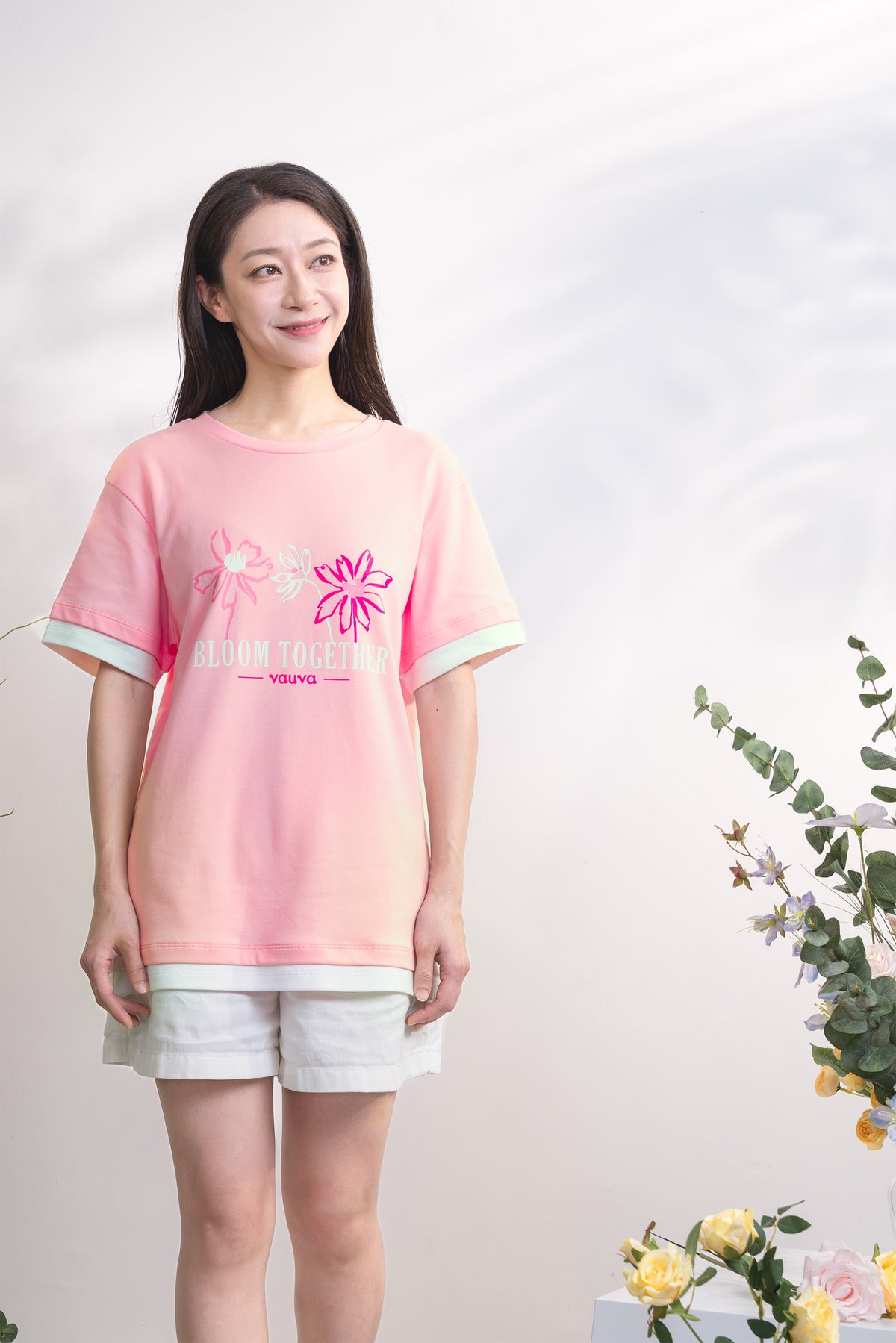 Bloom Together Layered Graphic T-Shirt
