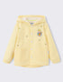Kids Hooded Gingham Snap‑Front Jacket with Embroidery