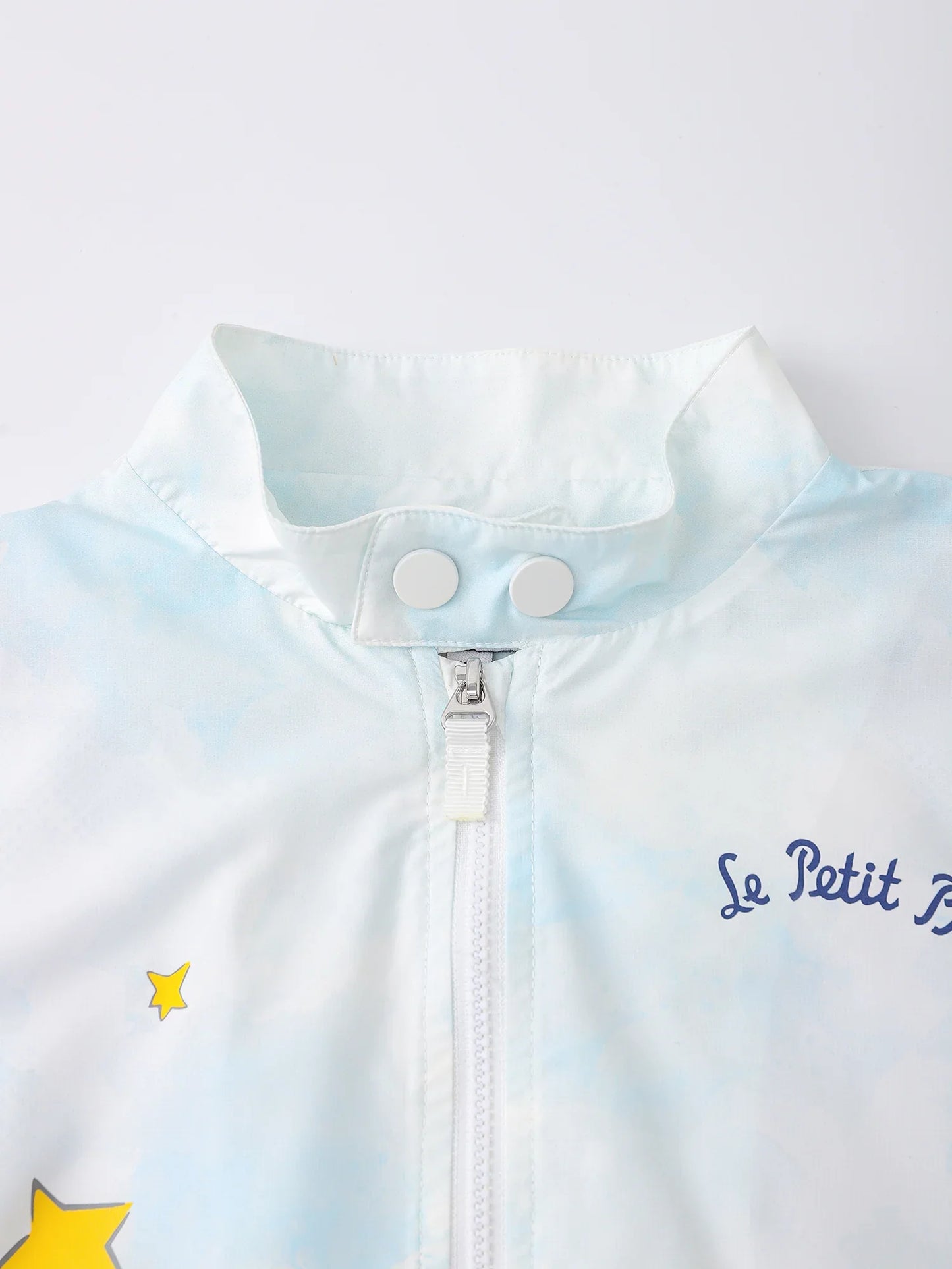 Kids Lightweight Zip‑Up Windbreaker Jacket with Print