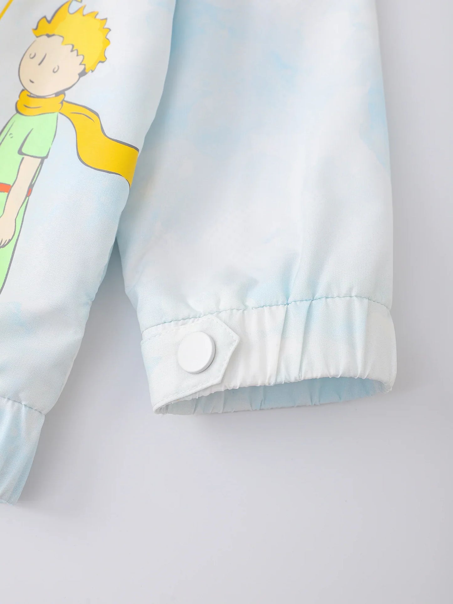 Kids Lightweight Zip‑Up Windbreaker Jacket with Print