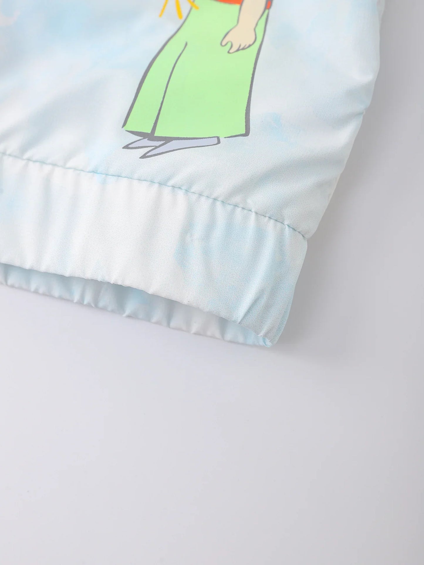 Kids Lightweight Zip‑Up Windbreaker Jacket with Print