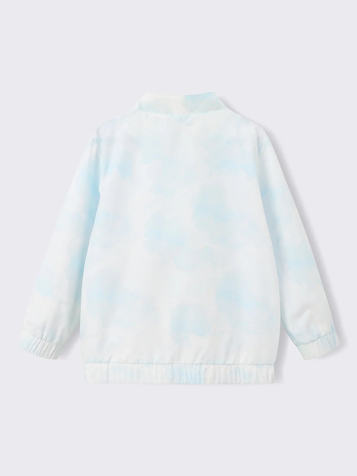 Kids Lightweight Zip‑Up Windbreaker Jacket with Print