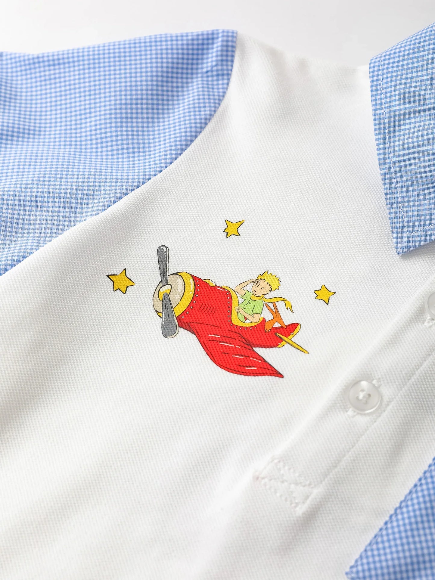 Kids Colorblock Polo Shirt with Embroidery