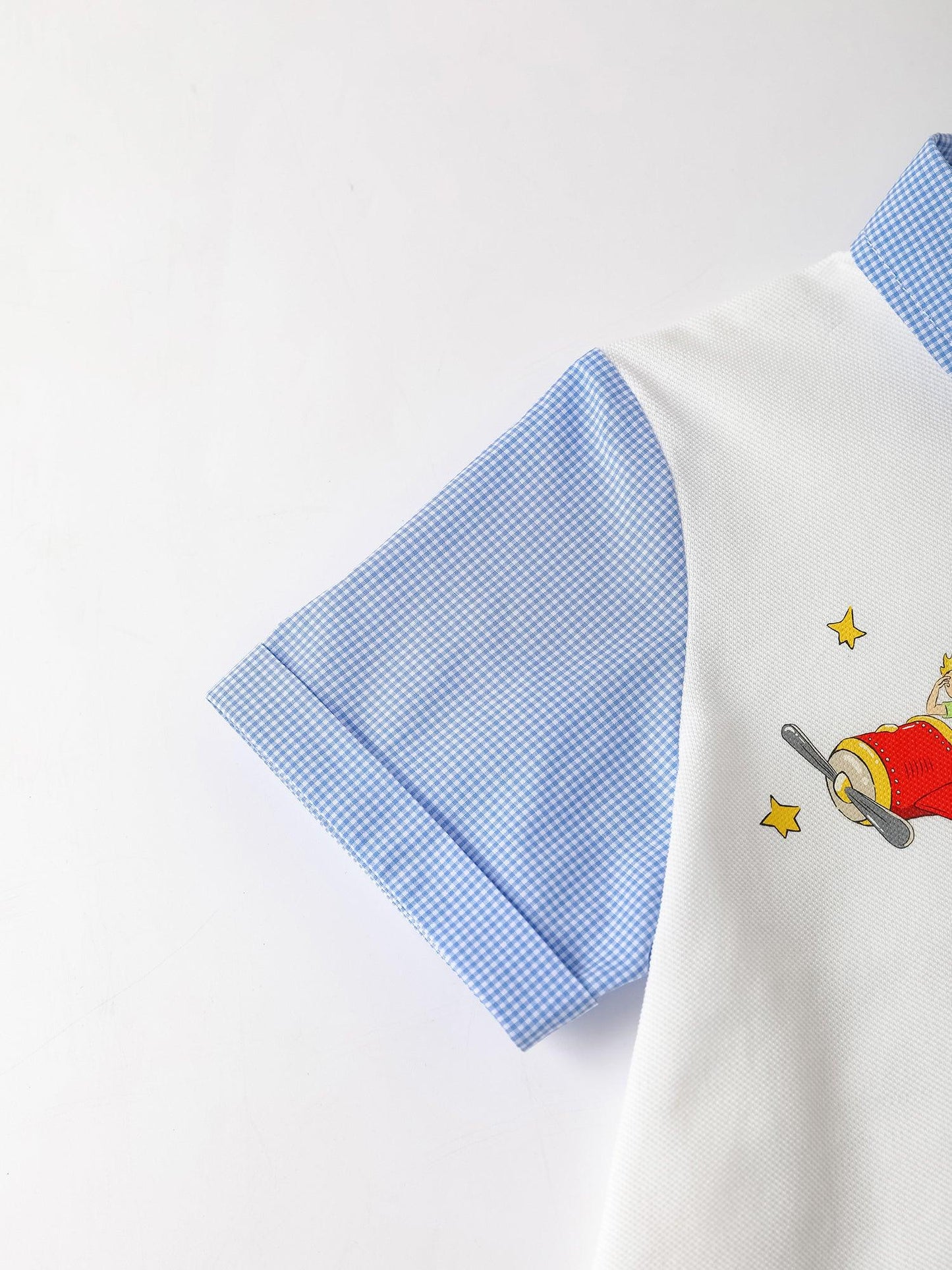 Kids Colorblock Polo Shirt with Embroidery