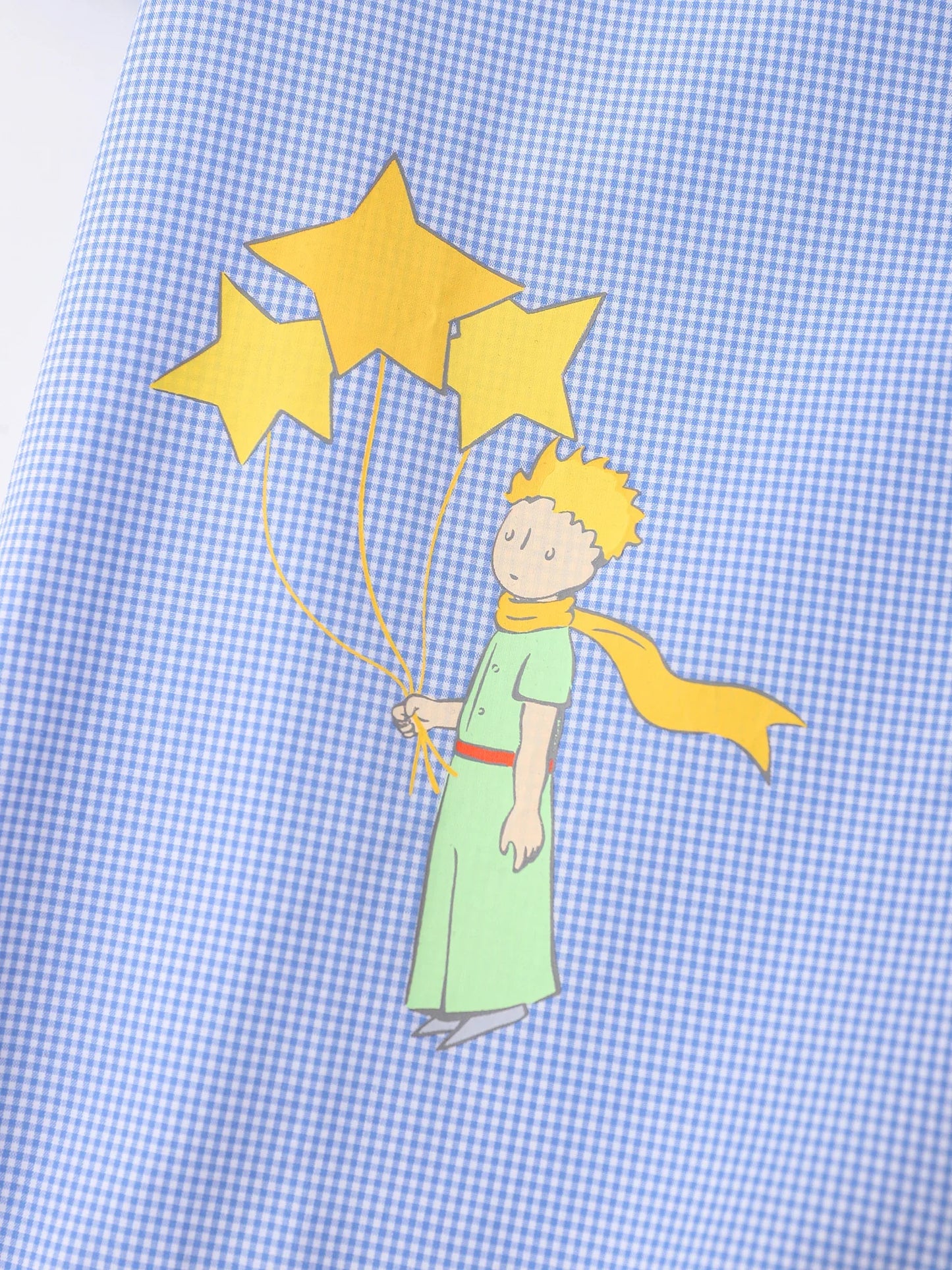 Kids Colorblock Short Sleeve Button‑Up Shirt with Embroidery