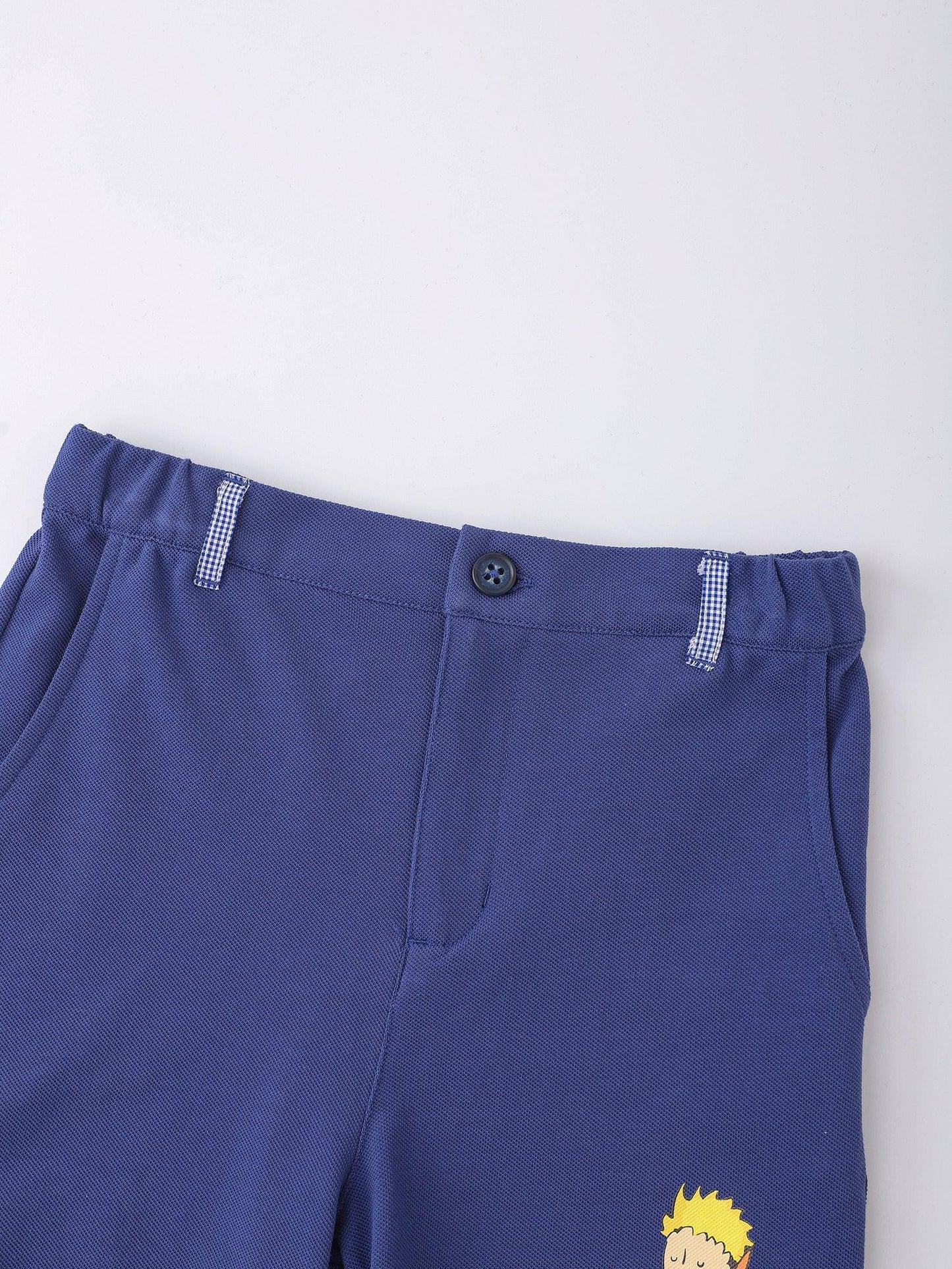 Kids Embroidered Organic Cotton Chino Shorts
