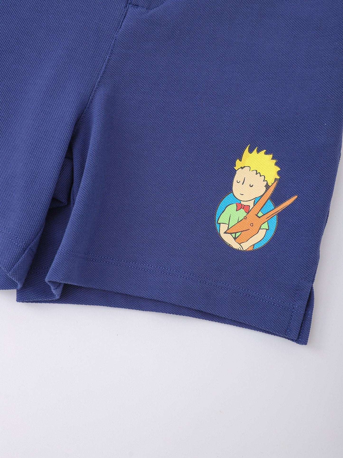 Kids Embroidered Organic Cotton Chino Shorts