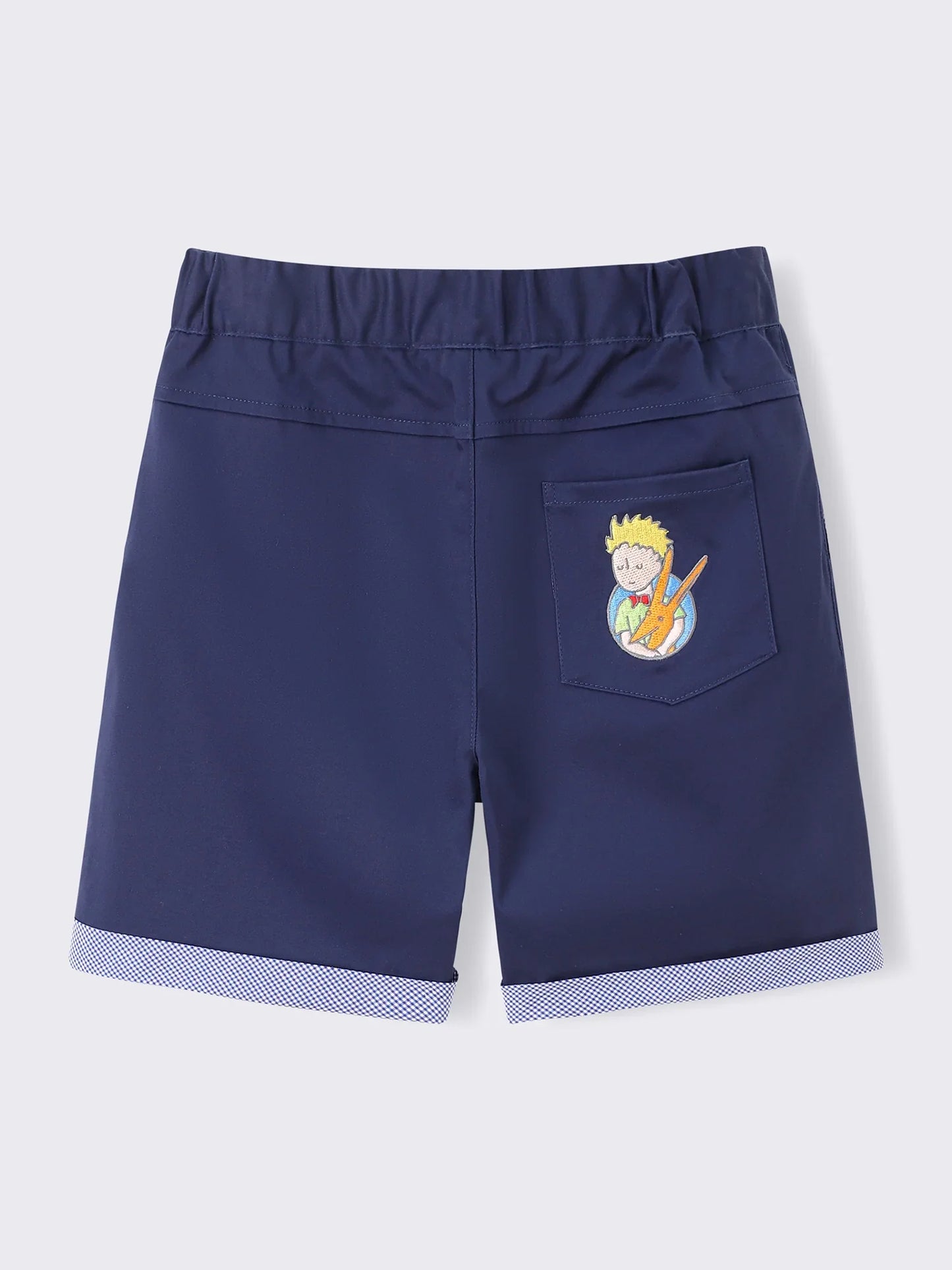 Kids Star‑Embroidered Stretch Chino Shorts