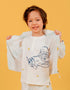 Kids Organic Cotton Graphic Henley T‑Shirt