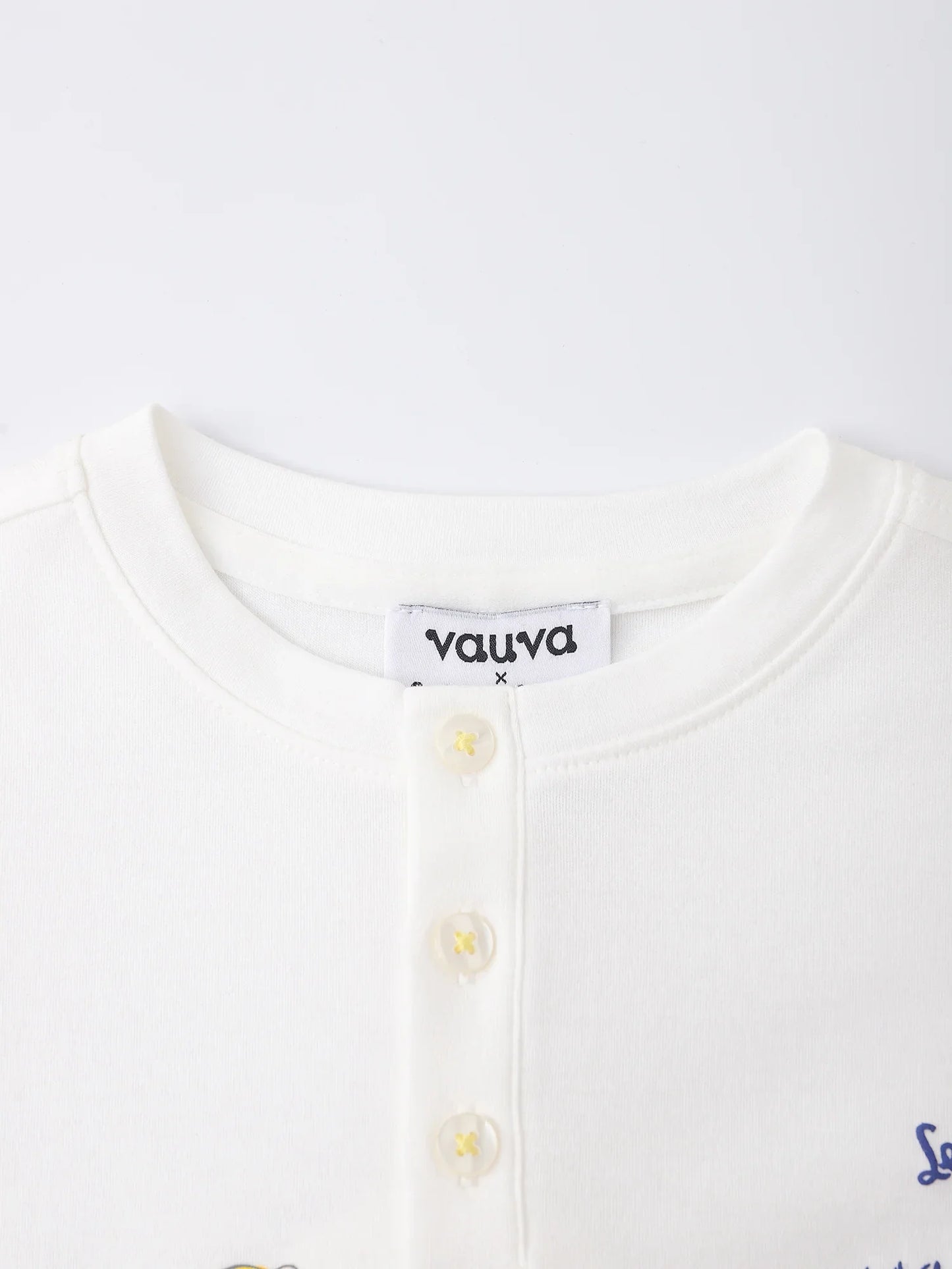 Kids Organic Cotton Graphic Henley T‑Shirt